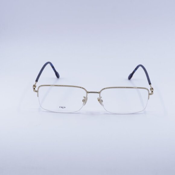 Fred FG50017U 030 Eyeglasses Gold 58mm Rectangle Frame - Picture 6 of 10